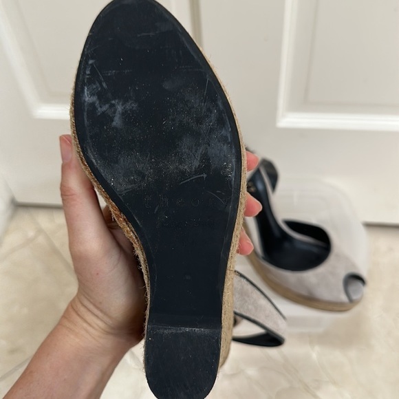 Theory peep toe espadrilles. 5” size 39 - Picture 11 of 12